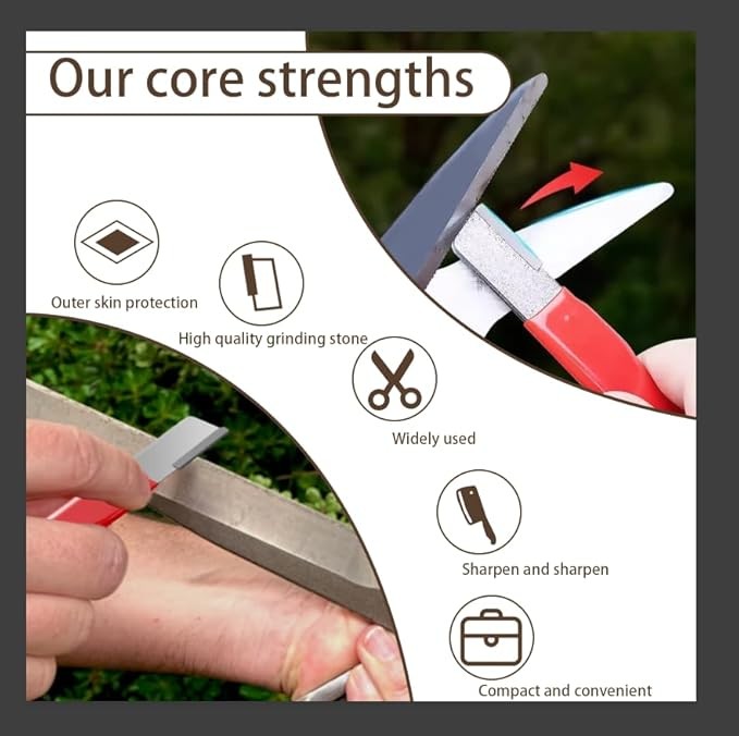 Pocket Knife Sharpener, Portable Garden Tool Sharpener