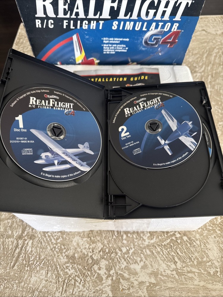Futaba Great Planes RC Real Flight G4 Simulator InterLink Elite Complete 4-DISC