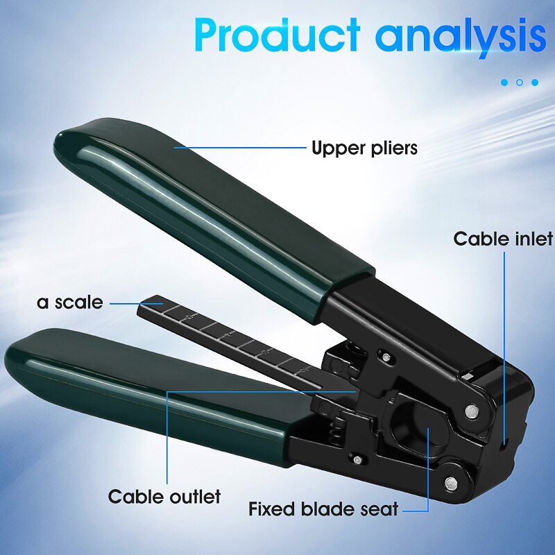 Fiber Optic Stripping FTTH Fiber Optic Cable Stripper Striping Optical Pliers