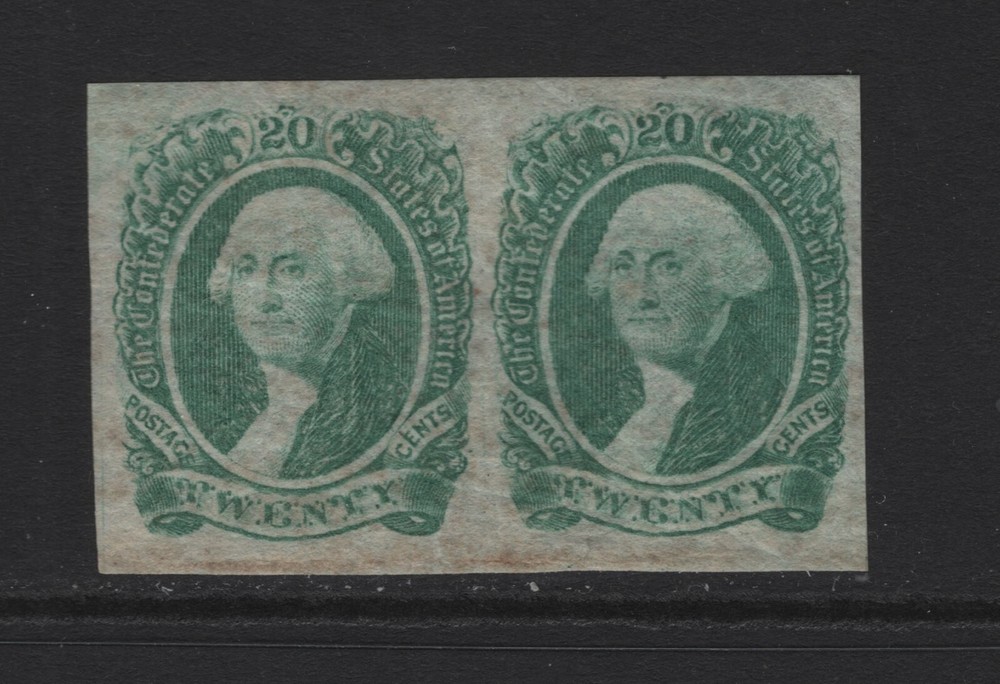 CONFEDERATE STATES CSA SC#13 -- VF -- NO GUM PAIR