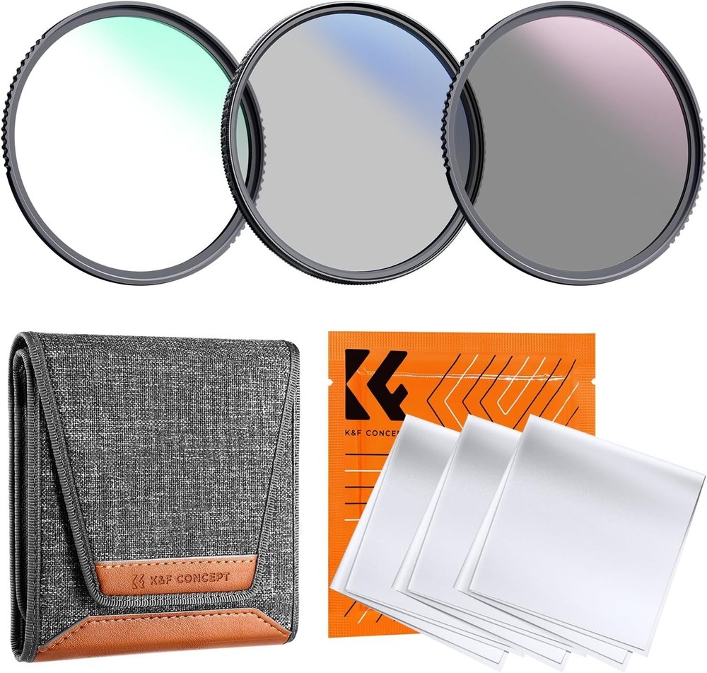 58mm Multi-Layer Filter Kit with UV, Polarizer and Neutral Density Filters
