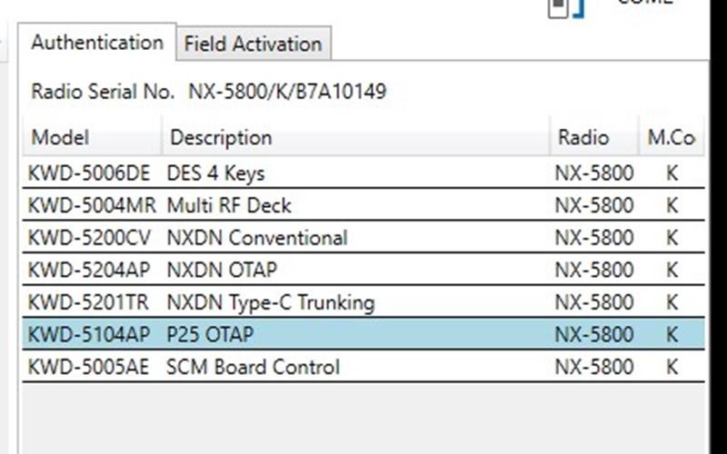 Kenwood NX-5800 UHF (450-520 MHz) 45W 1024 CH w/ KCH-20R Remote Head