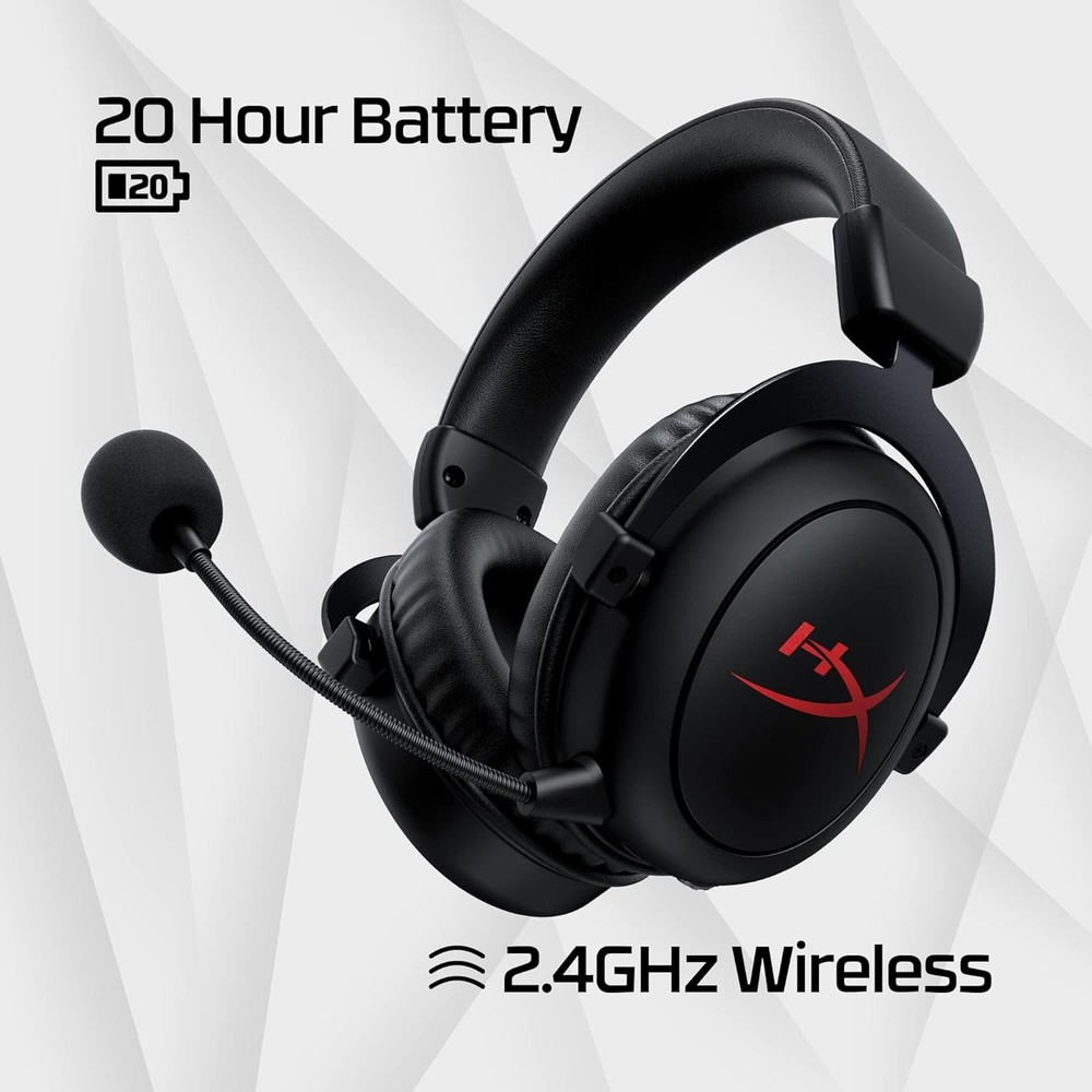 HyperX Cloud Core Wireless Legendary Comfort DTS Gaming Headset PC 53mm Black