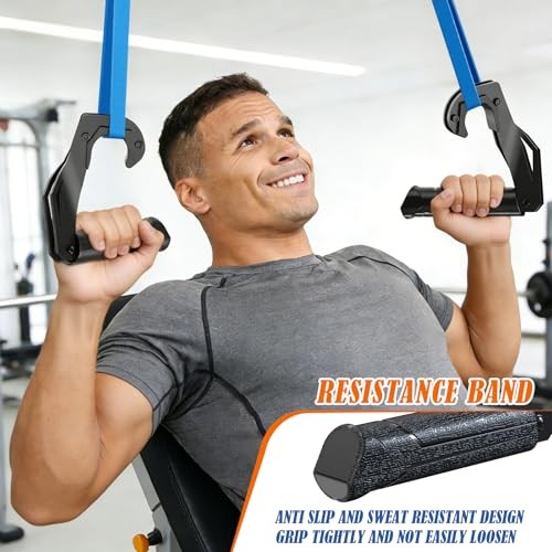 Neutral Grip Handles 45° for Pull Up Bar, Pull Up Handles with Ergonomic