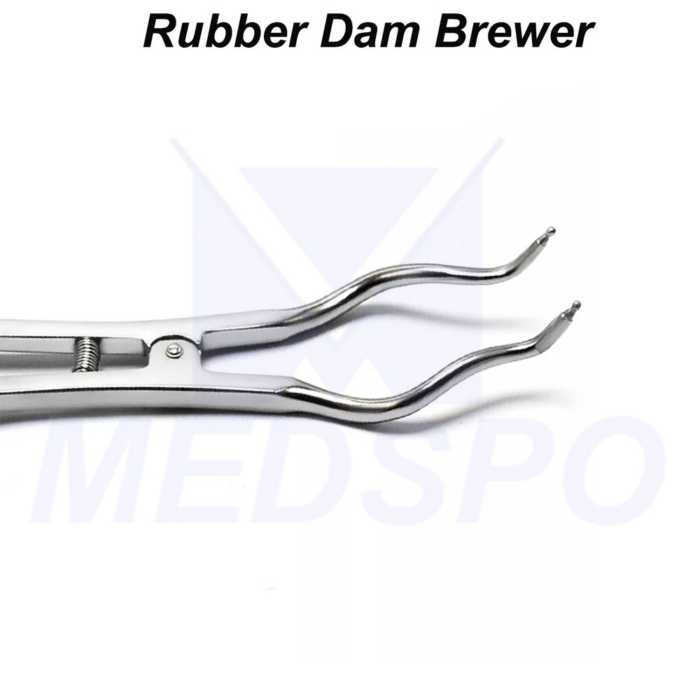 Endodontic Rubber Dam Brewer Clamp Forceps Dental Restorative Instruments CE
