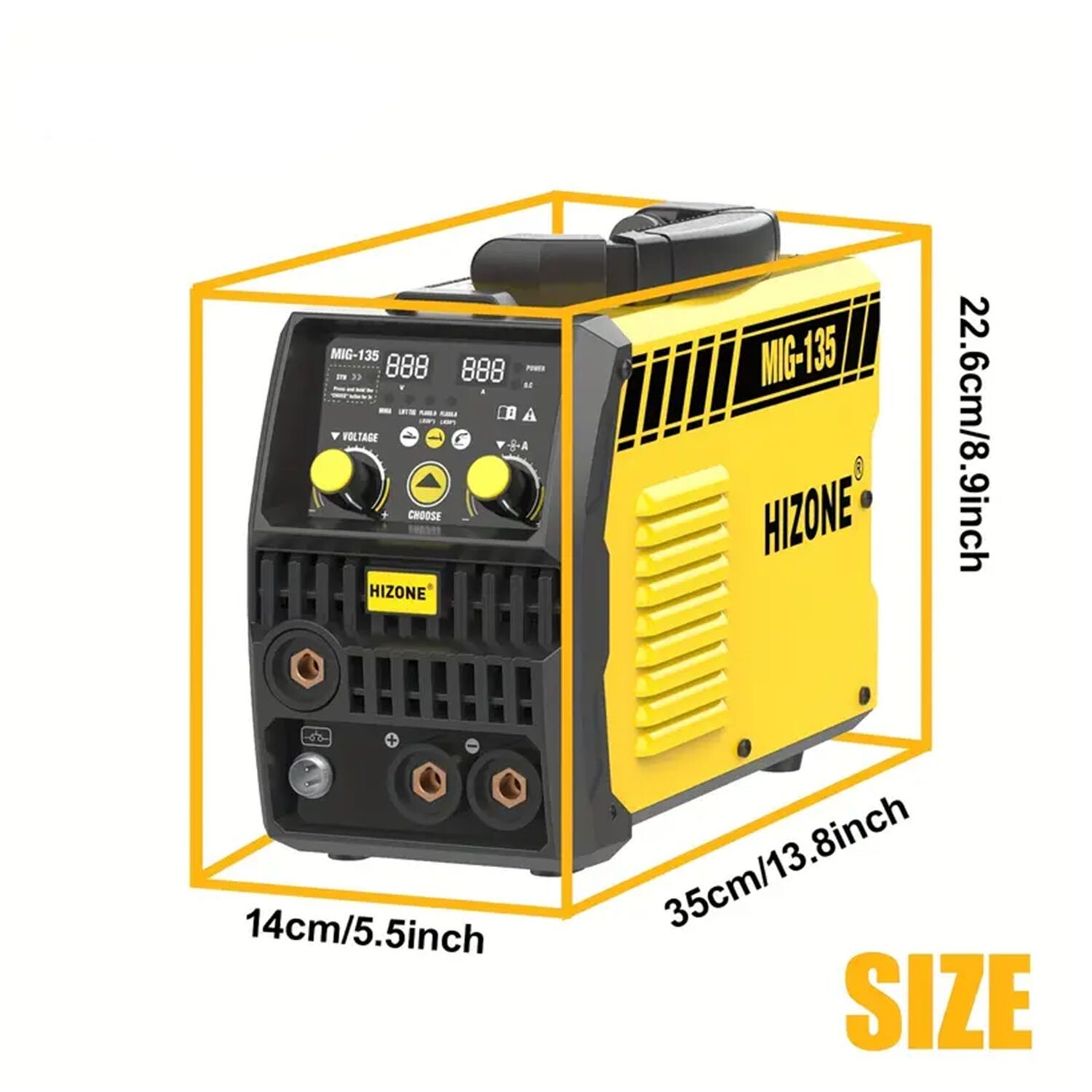 135A Mig Welder Intelligent Portable IGBT Inverter 110V 3-in-1 Welding Machine