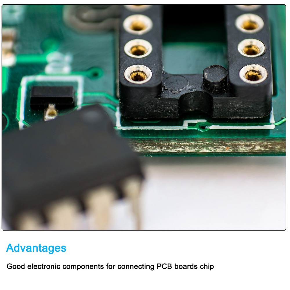 4 x DIP IC Chip Socket Adapter Round Pin 48P 2.54mm Pitch IC Socket 15.2mm