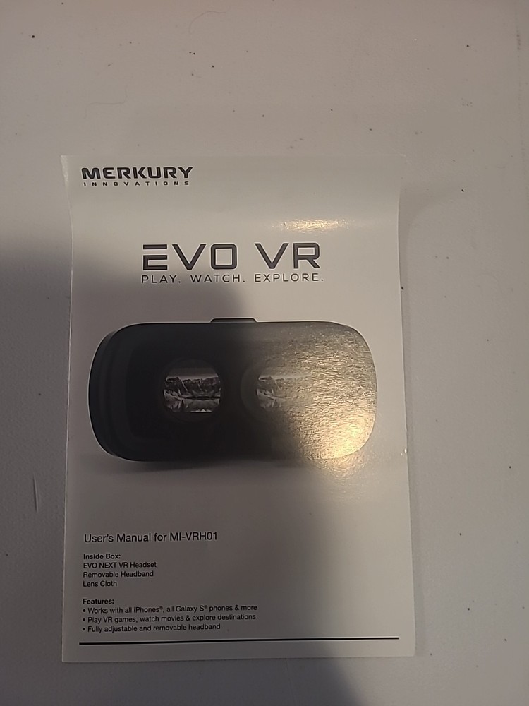 EVO VR Virtual Reality Headset for Smartphones Compatible Android and Apple!