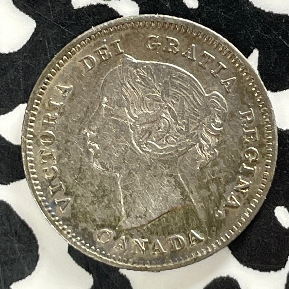 1901 Canada 5 Cents Lot#T4834 Silver! Nice!