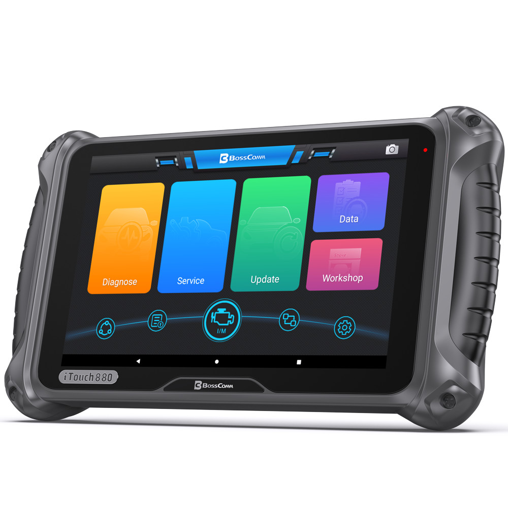 BOSSCOMM iTouch 880 Car Full System OBD2 Scanner Diagnostic Tool BMS TPS Oil EPB