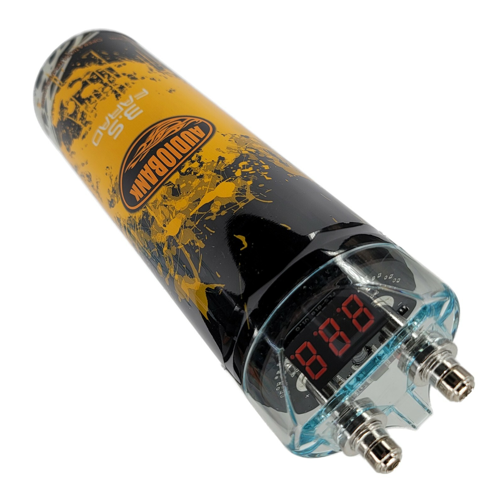 3500 Watts PRO 3.5 Farad Capacitor Car Audio Power 12V Display + 8 Gauge amp KIT