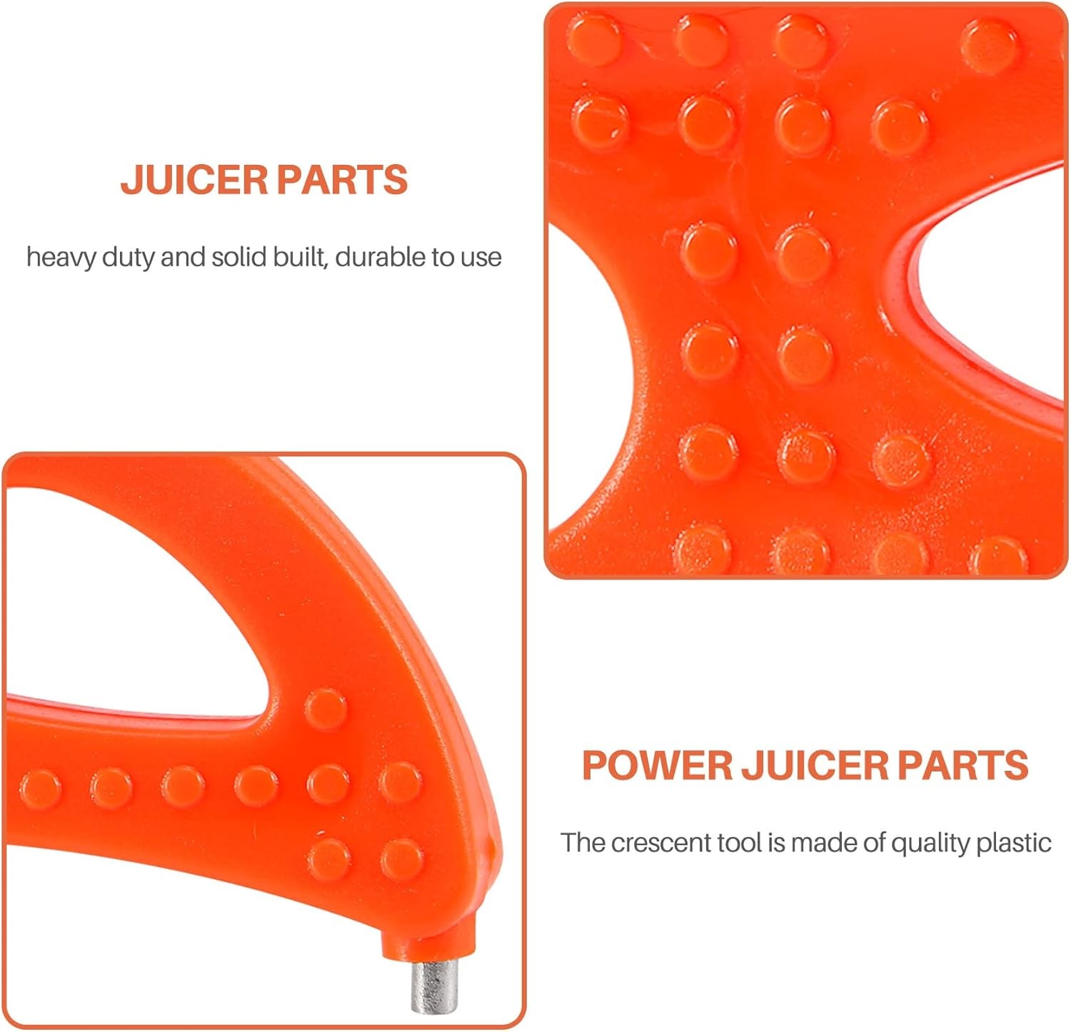 Crescent Tool for Jack Lalanne Power Juicer & PRO & Classic CL003AP, Orange