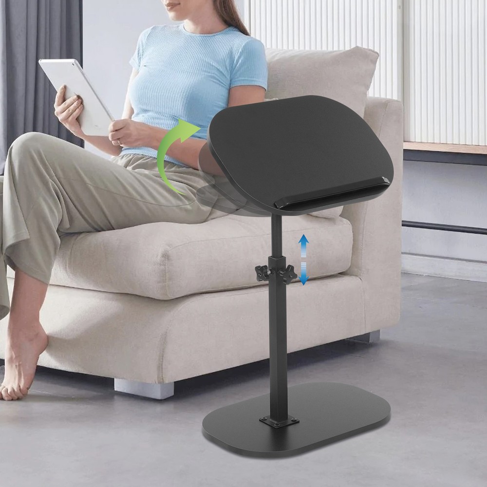C Shaped End Table, Small Side Table for Couch, Sofa Table for Living Room
