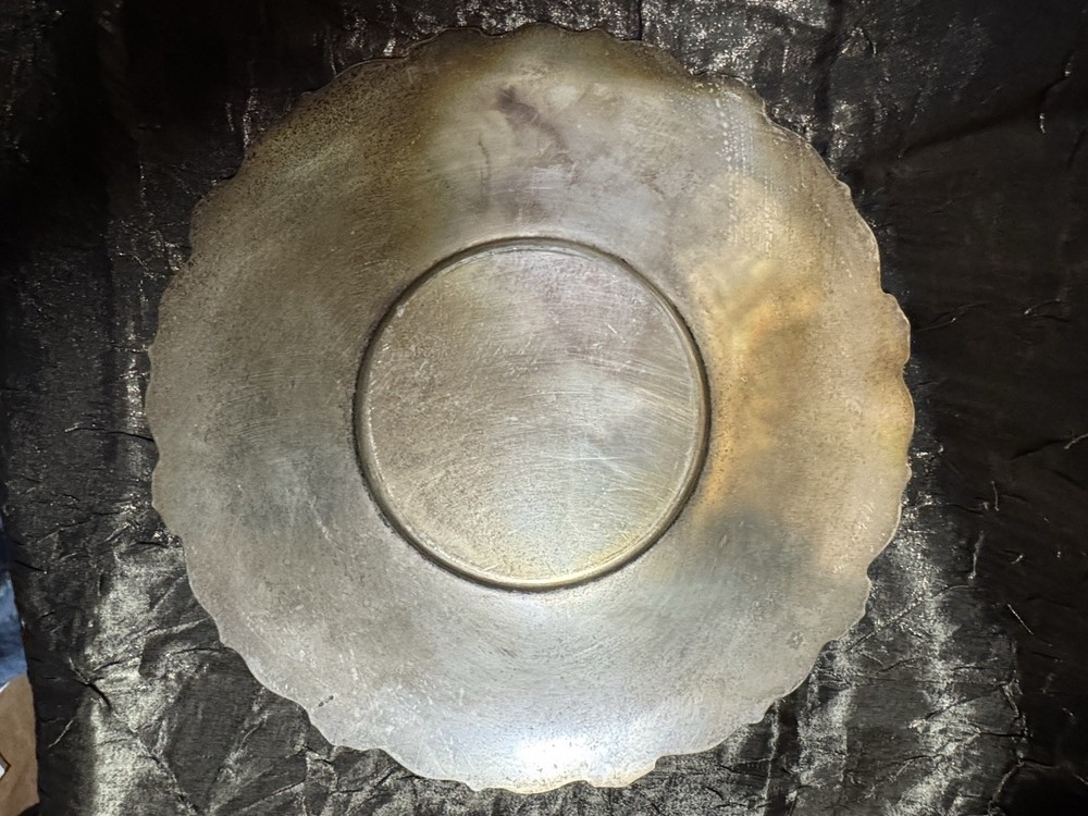 Decorative Silver Plated 10 Inch Plate