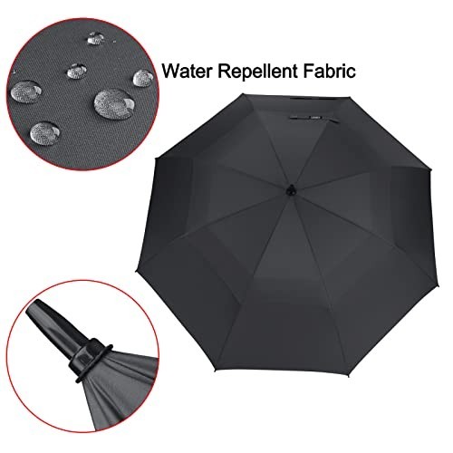 Extra Large Golf Umbrella 47-72 Inch, Automatic Open, Windproof, Waterproof, Dou