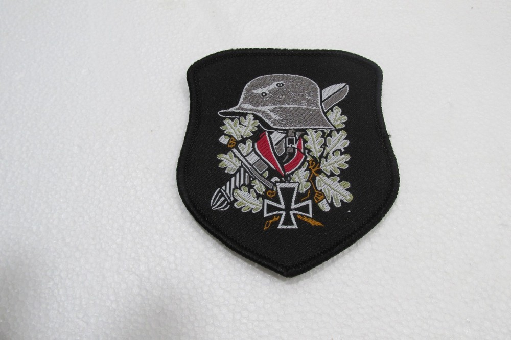 Stahlhelm with Iron Cross German Military Patch