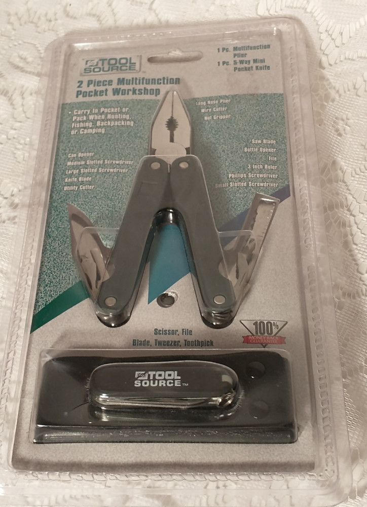 Tool Source 2 Piece Multifunction Pocket Workshop Home Tool tblbx1