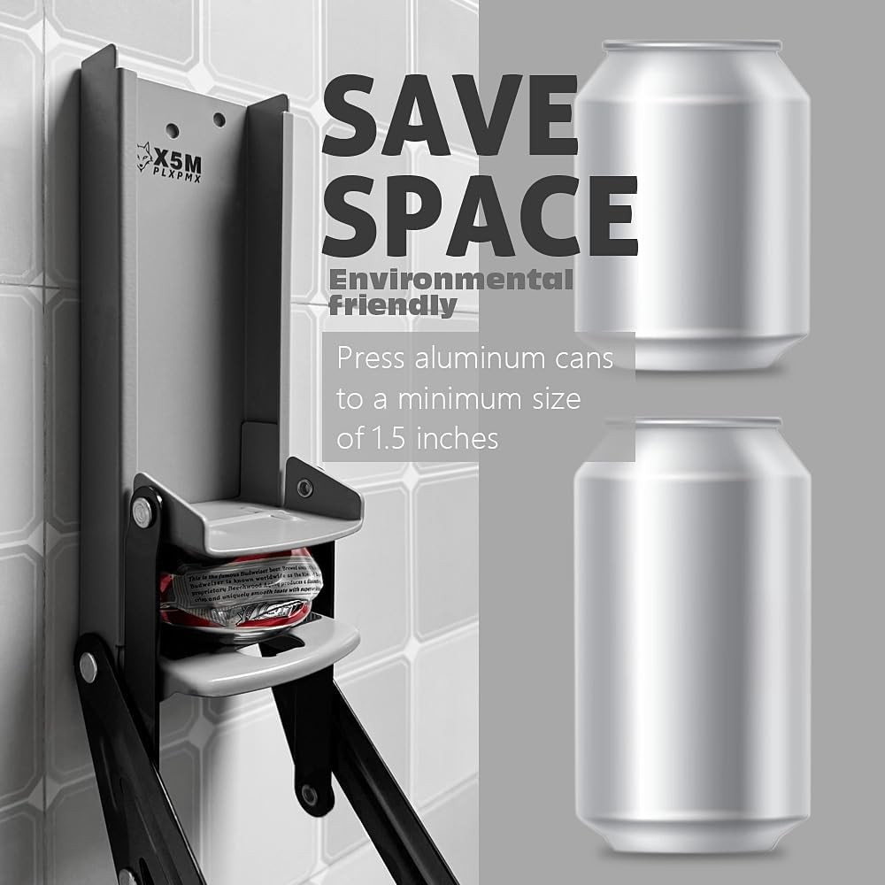 16oz 12oz metal Can Crusher Wall Mounted
