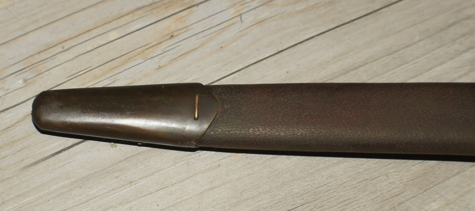 Aged Patina WWI Us M1917 Enfield Remington Trench Bayonet Scabbard Reproduction