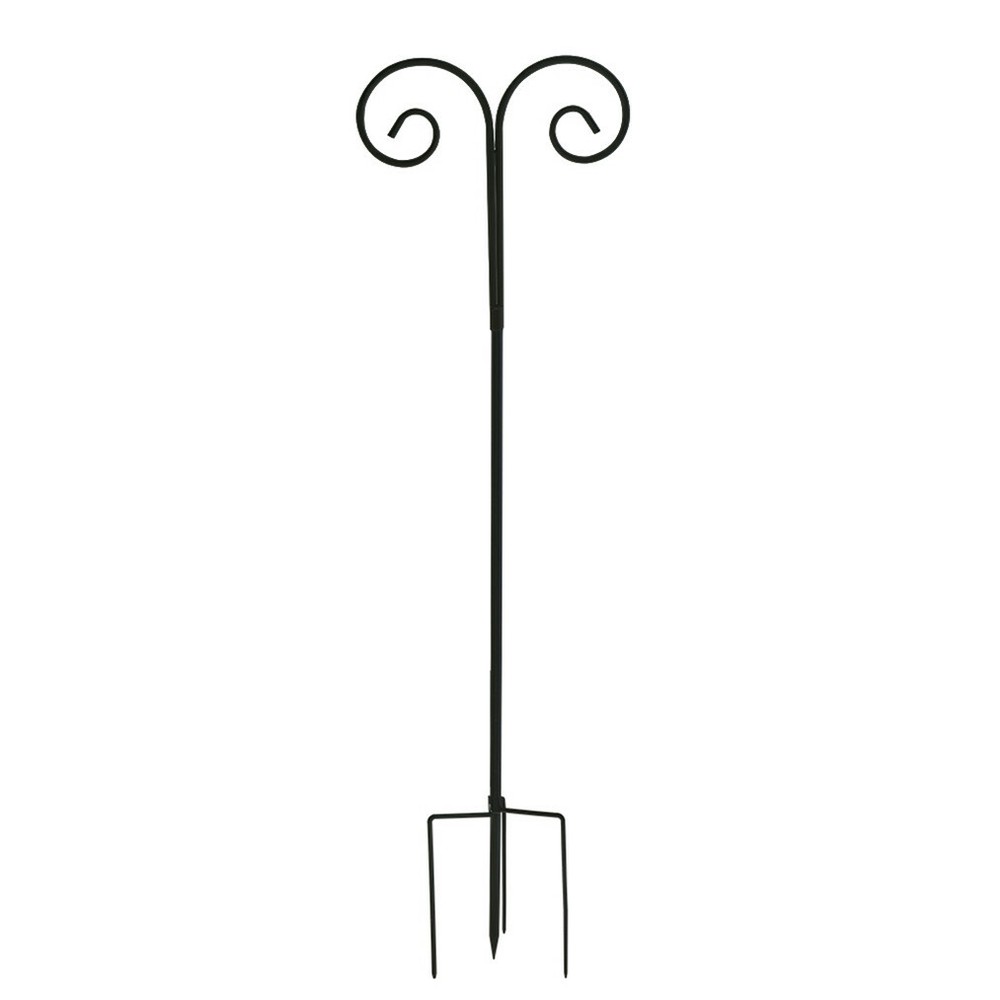 2 PACK Adjustable Double Shepherd Hook 95" Wedding Plant Hanger Bird Feeder Pole