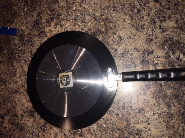 Eris ECT692 Concave Griddle Tava, 10.25-Inch, Black