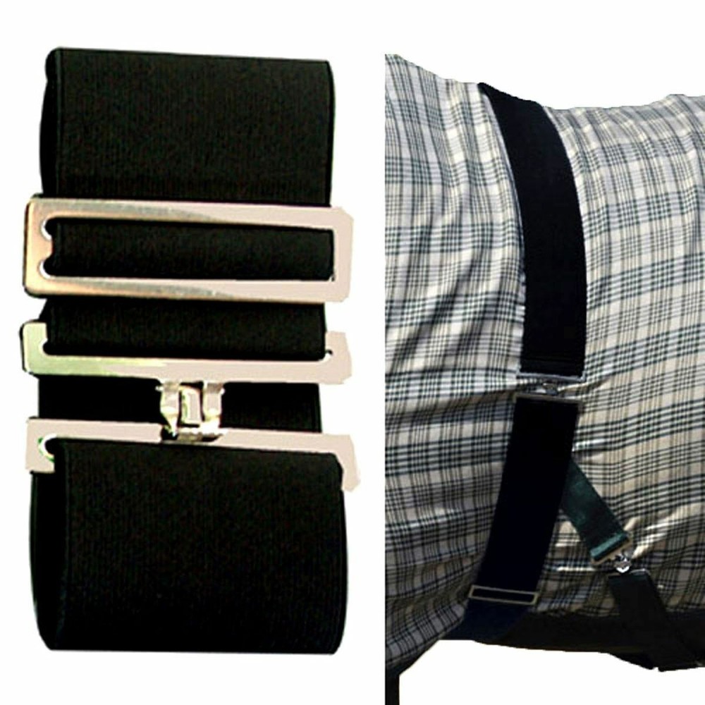 Intrepid Elastic Blanket Surcingle - Black & Hunter