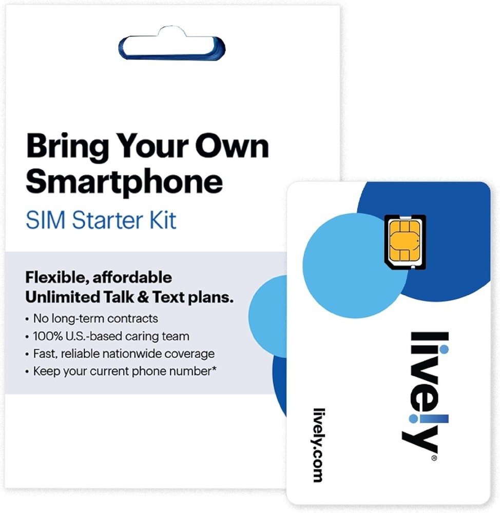 NEW Lively Wireless Easy Activation SIM Kit - Unlimited