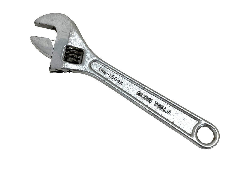 KLEIN TOOLS 6” ADJUSTABLE WRENCH, 500-6, USA