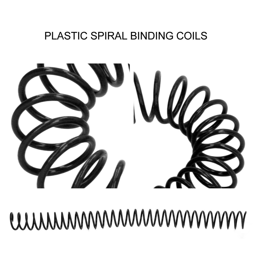 20Pcs Plastic Spiral Binding Coils Durable Convenient For Office Students Use