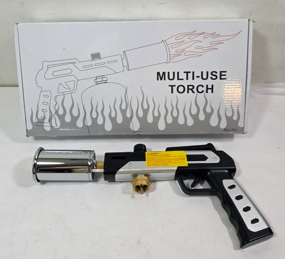 Propane Culinary Heat Torch with Adjustable Flames