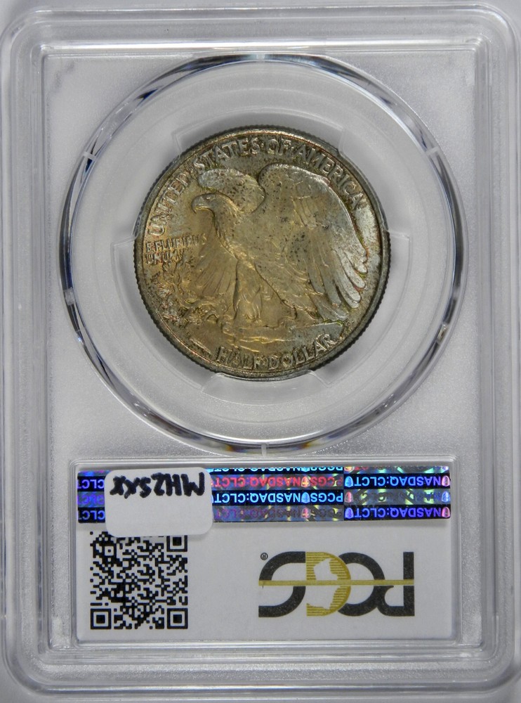 1938 WALKING LIBERTY HALF DOLLAR ~ SATINY AND NICELY TONED ~ SHARP PCGS MS66!