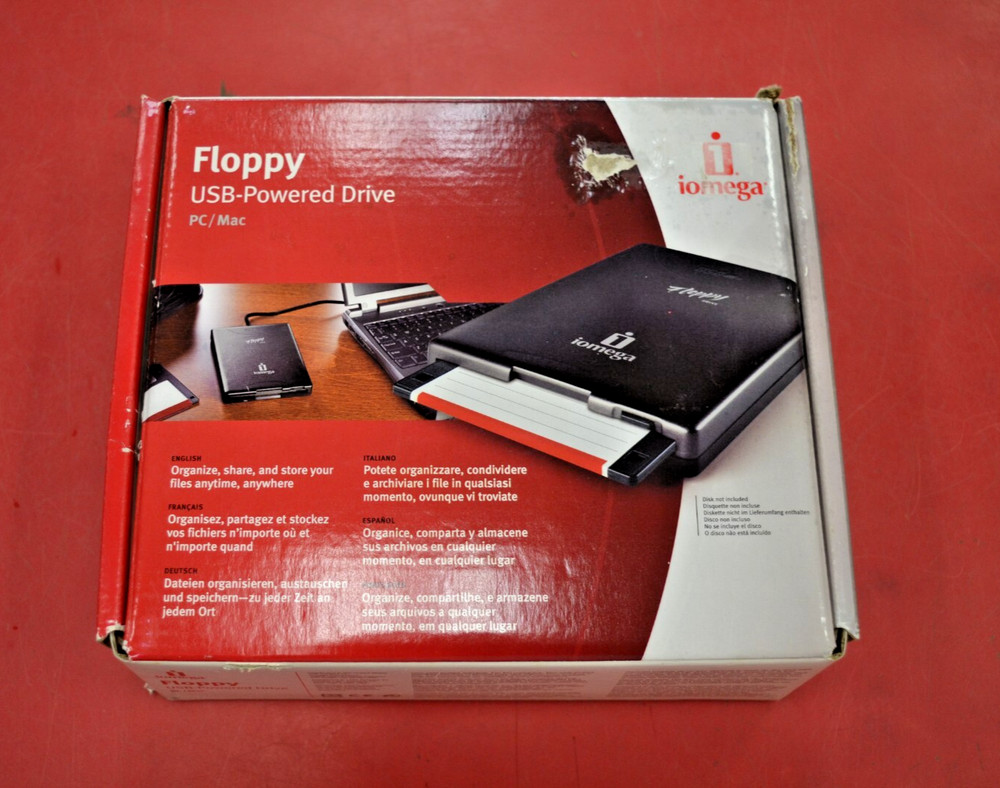 iomega Floppy USB Power Drive PC/ Mac Open Box File Storage