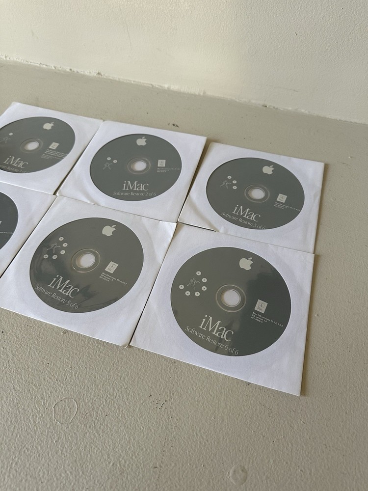 iMac Software Restore CD Disc Version 10.1.2 9.2.2 (6 Discs)
