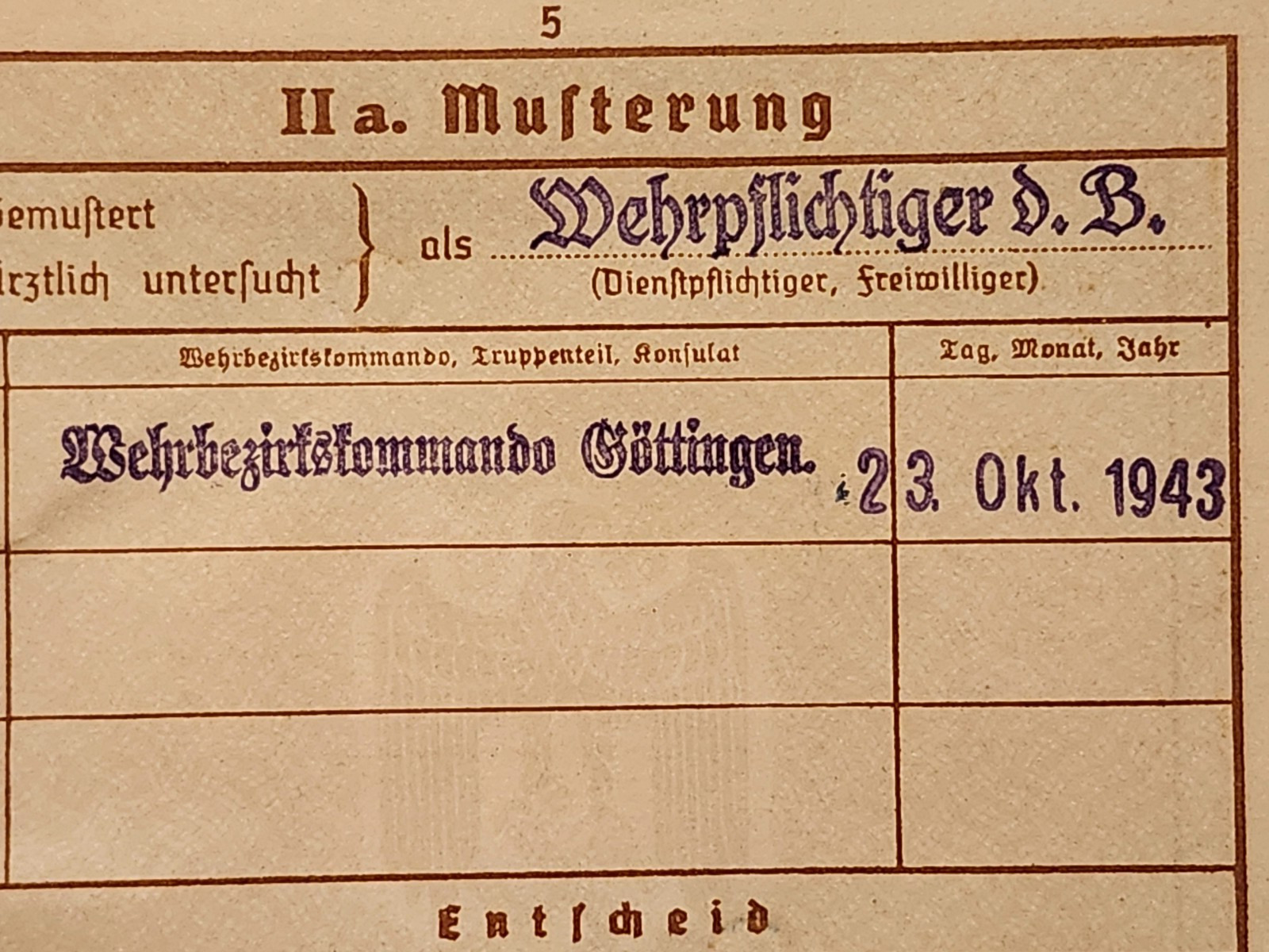WW2 Germany. Military ID Gottingen-Northeim 1937