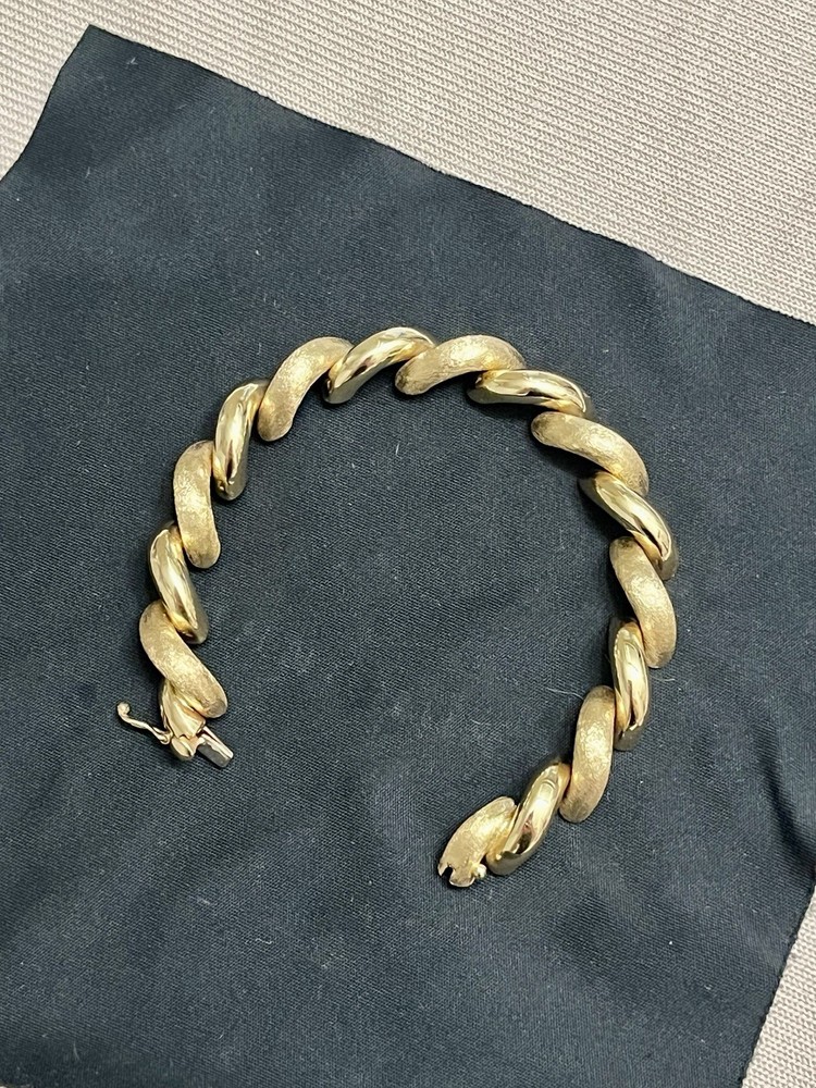 14k Solid Gold San Marco Bracelet