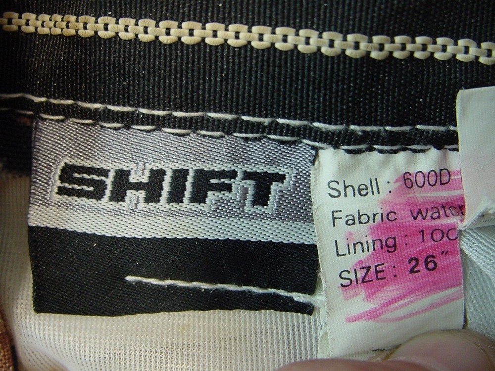 SHIFT MOTOCROSS PANTS CAMO SIZE 26"