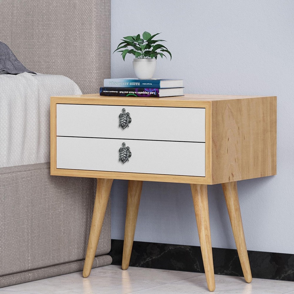 Mewuthede 6 Pack Creative Shapes Drawer knobs Beach Ocean Theme Sea Turtle