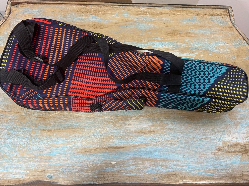 CLOUDMUSIC Ukulele Case 25" – Geometric with Backpack Straps – Lightweight