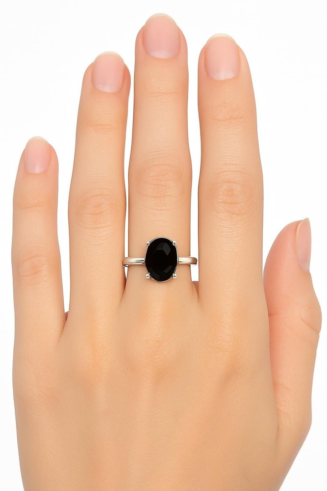 Natural Gemstone Ring, 925 Sterling Silver Ring Handmade Statement Ring For W...