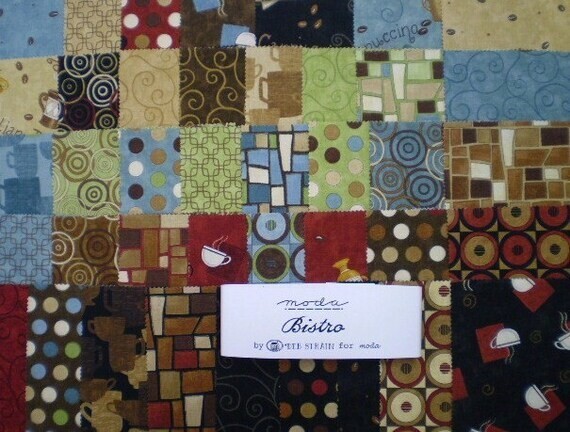 Bistro by Deb Strain  Moda 5" charm Squares NEW