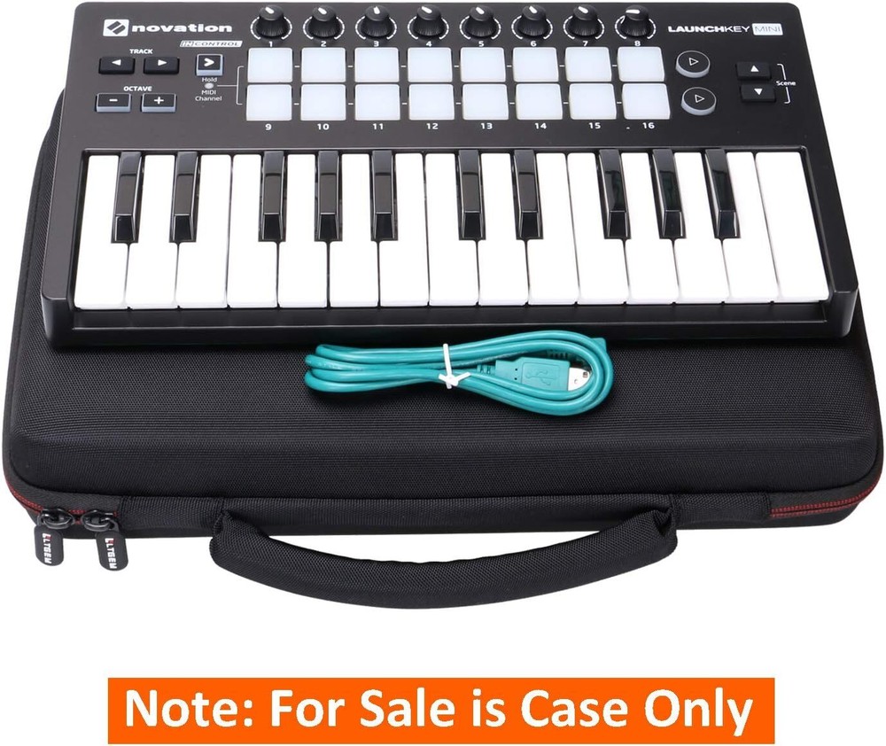 LTGEM EVA Hard Case Novation Launchkey Mini 25-Note USB Keyboard MK2 Controller