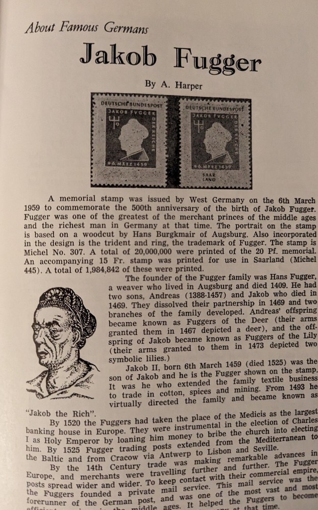 German Postal Specialist Feb 1967 Jakob Fugger Concentration Camp & Ghetto Mail