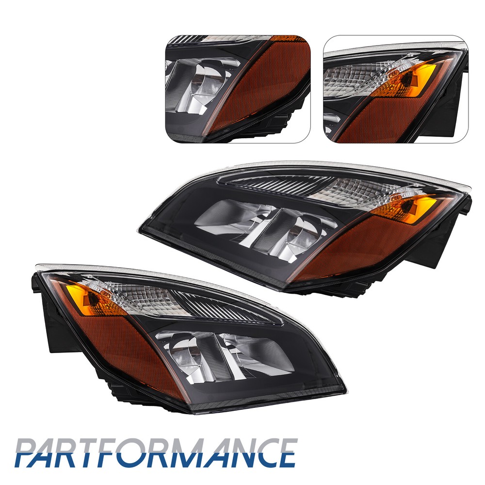 For 2018-2024 Freightliner Cascadia Halogen Headlight Headlamp Left&Right Pair