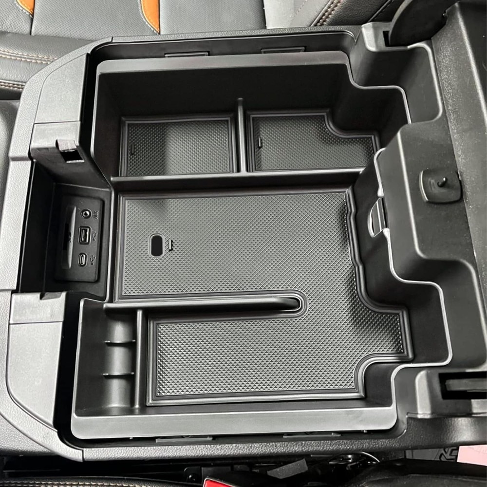 Full Size Center Console Organizer Tray Compatible with 2019-2022 Chevy Silverad