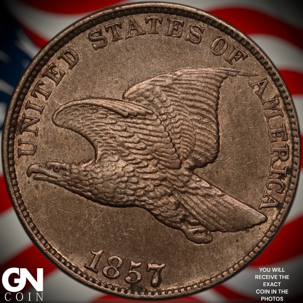 1857 Flying Eagle Cent Penny A2701