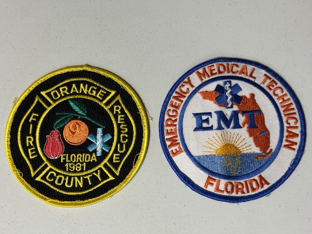 ORANGE COUNTY FLORIDA  FIRE RESCUE & EMT PATCH