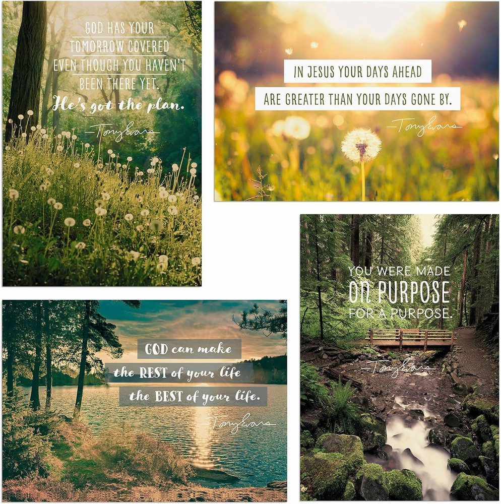 - Tony Evans - You Were Made for a Purpose - 4 Design Assortment with Scripture