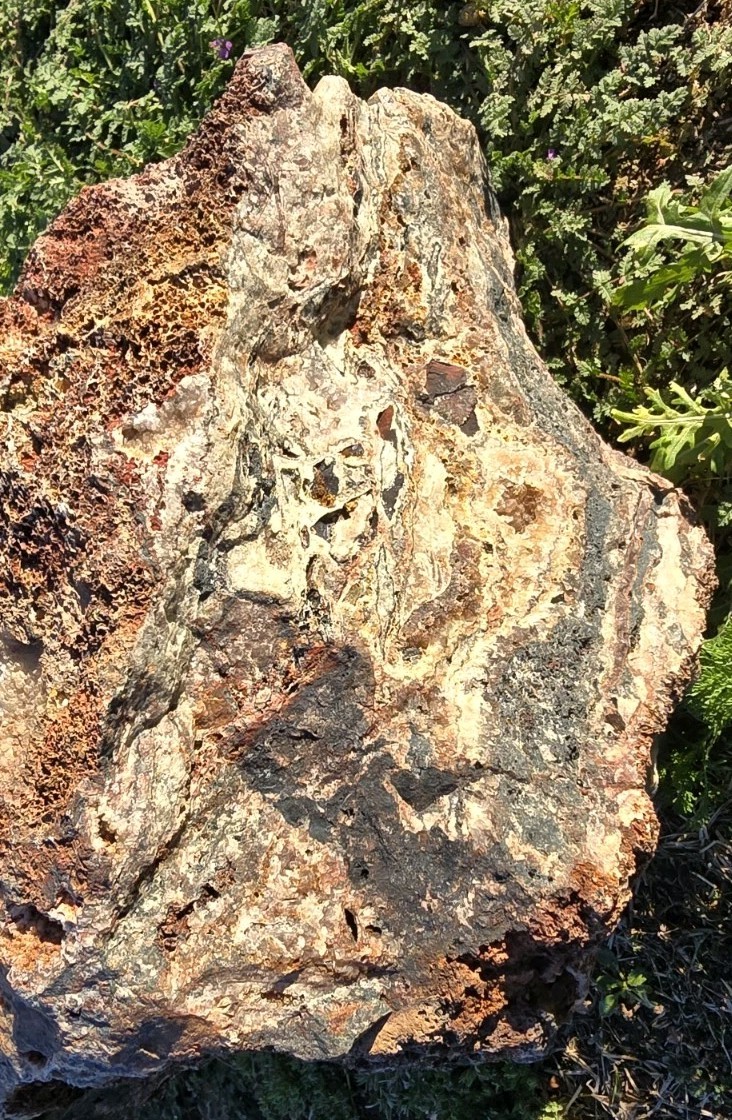 Large Heavy Raw Chunk Of Arizona Silver Copper Gold Ore Specimen 74.4 Lbs.