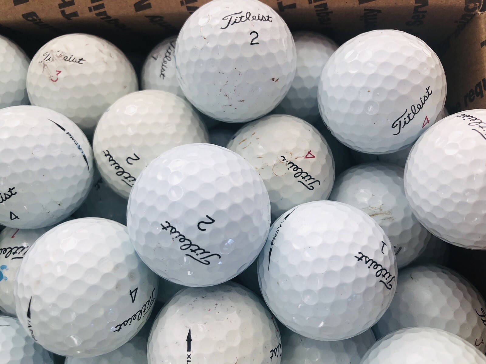 100 Titleist Pro V1 / V1X 3A Used Balls Golf Balls AAA