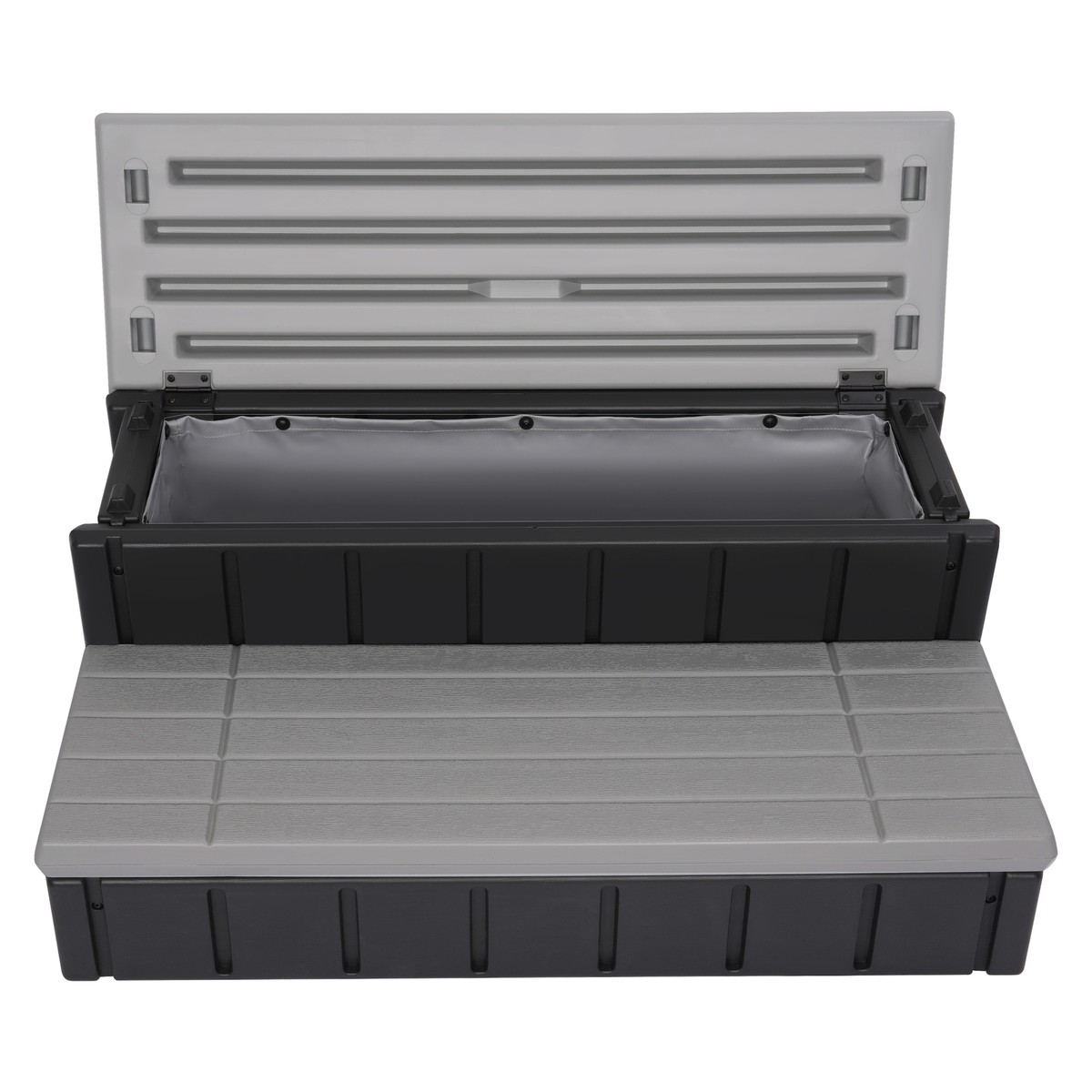 2-Step 36" Patio Spa Hot Tub Step Slip-Resistant Surface W/ Large Hidden Storage